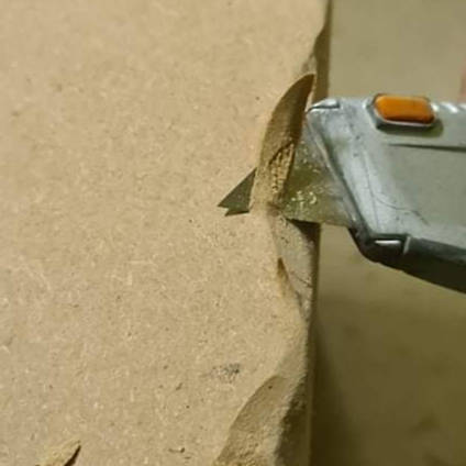 Creating the Stone effect edges on MDF